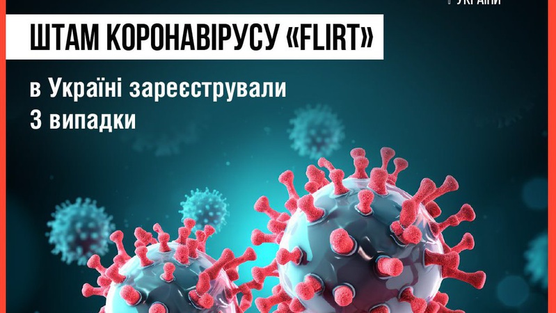 У липні в Україні зареєстровано три випадки нового субваріанту коронавірусу