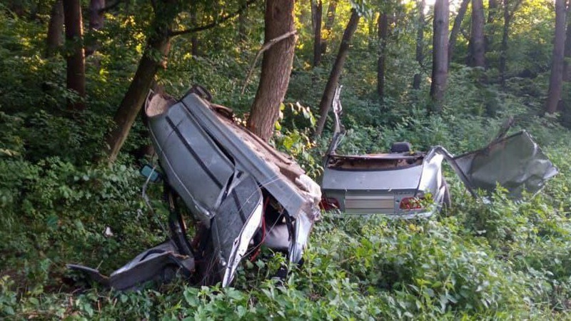 Від удару в дерево на Волині загинув водій, пасажир – в реанімації. ФОТО