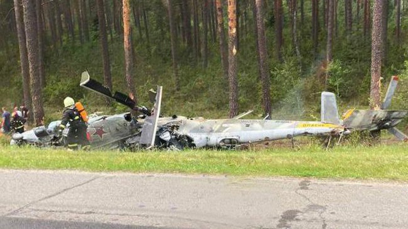 У Білорусі розбився російський військовий вертоліт