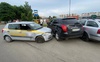 У Луцьку охоронець викрав учбове авто і протаранив три припарковані машини