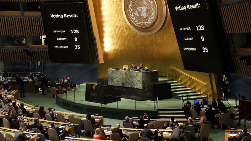 Генасамблея ООН засудила спробу анексії Росією територій України