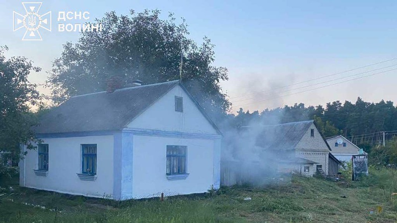 На Волині дитячі пустощі з вогнем призвели до пожежі