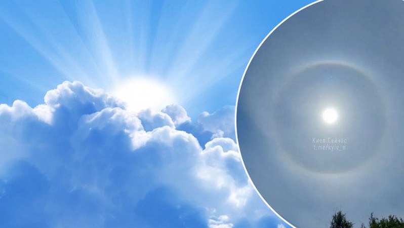 У небі над Україною з'явилося сонячне гало: фахівець розповів, що це за незвичне явище