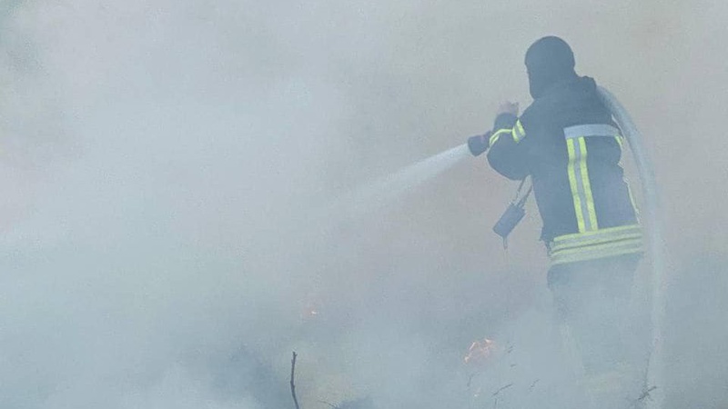 У Луцьку рятувальники загасили пожежу сухої трави