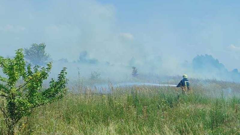 Сьогодні на Волині двічі горіла суха трава