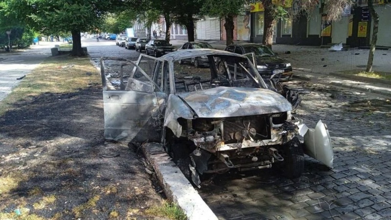 У Бердянську підірвали авто так званого «коменданта» міста