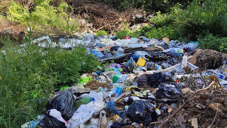 У лісі поблизу села Ковельської громади ліквідували стихійне сміттєзвалище