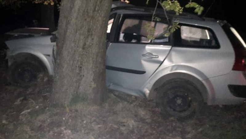 На Волині водій врізався у дерево: є постраждалі