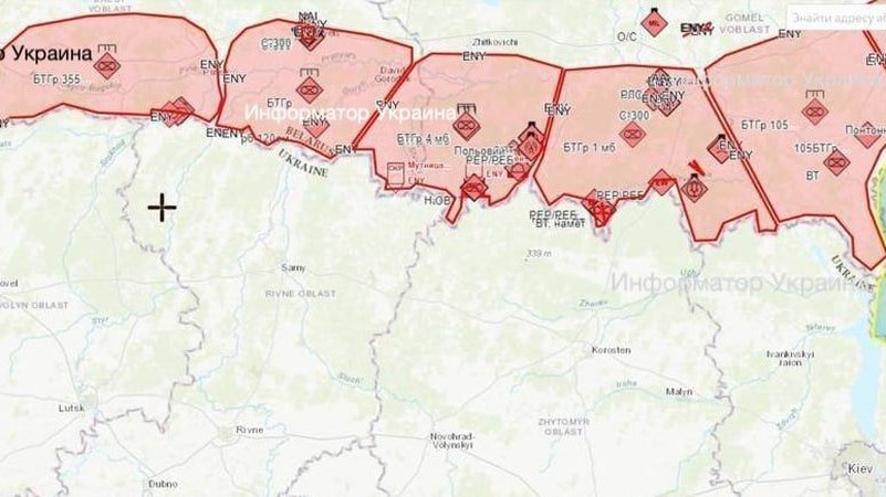 На кордоні з Україною в Білорусі перебувають до семи батальйонів