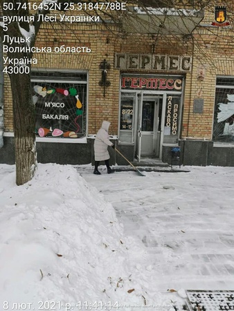 Муніципали візьмуться за луцьких підприємців, які не чистять вулиці від снігу