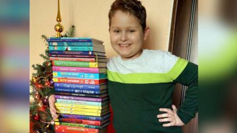11-річний школяр з Луцька за рік прочитав 70 книг. ФОТО. ВІДЕО