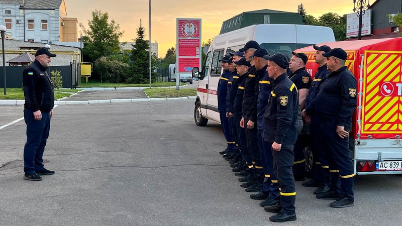 Волинські рятувальники відправились на Донеччину