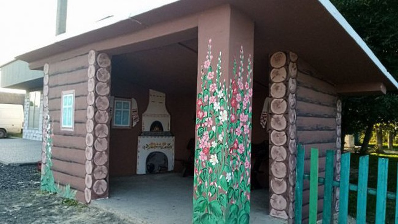 Жителі волинського села креативно розмалювали зупинку