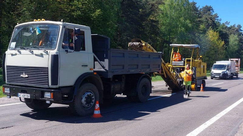 На Волині ремонтують аварійні ділянки автодороги Ковель - Камінь-Каширський