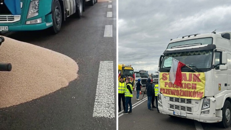 Поліція Польщі розслідує інцидент з українським зерном на кордоні біля Ягодина