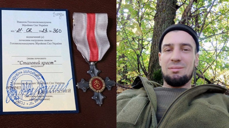 Військовий з Волині, який служить з 2014 року, отримав відзнаку Головнокомандувача ЗСУ