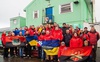 Прапор волинської бригади підняли в Антарктиді. ФОТО