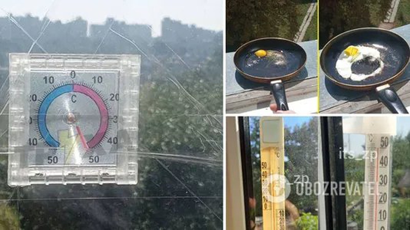 Термометри зашкалюють: українці скаржаться на спеку +50 і смажать яєчню на підвіконні