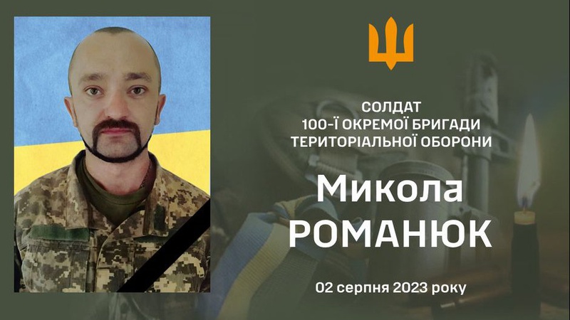 Захищаючи територіальну цілісність країни загинув Герой з Волині Микола Романюк