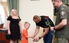 У Луцьку 6-річному сину Героя вручили посмертну нагороду тата. ФОТО