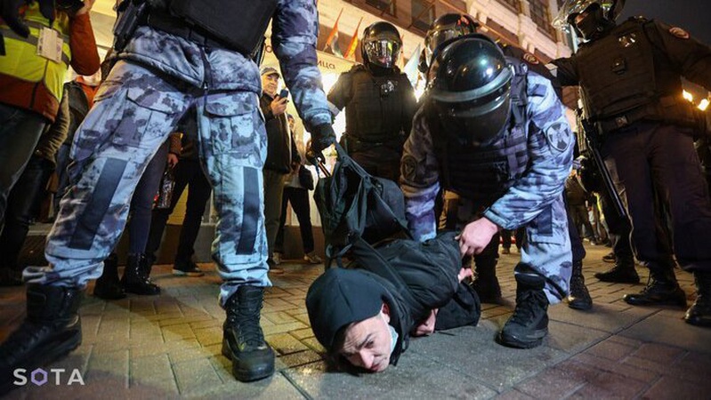 Акції проти мобілізації в Росії: затримали 1026 людей