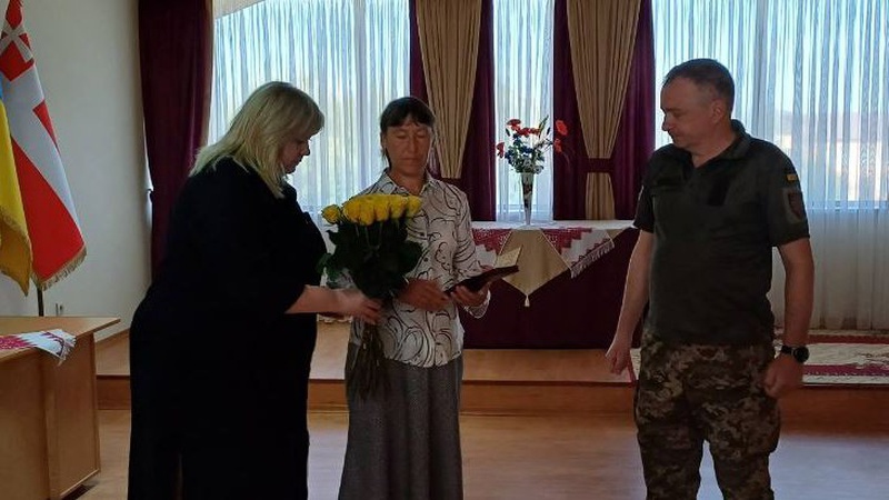 Дружині загиблого Героя з Волині вручили посмертний орден «За мужність»