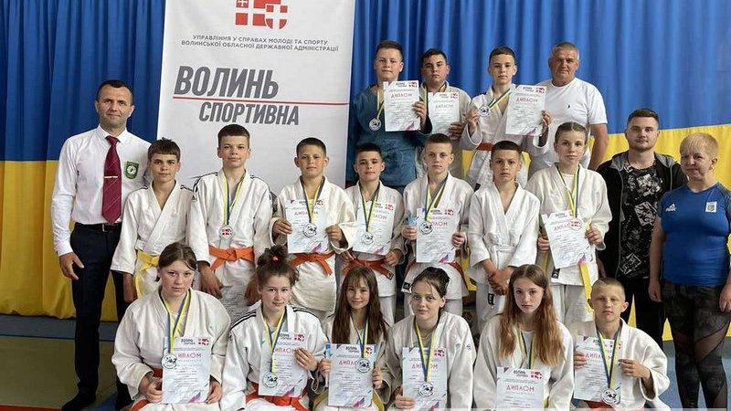 Любомльські дзюдоїсти здобули на змаганнях 16 медалей