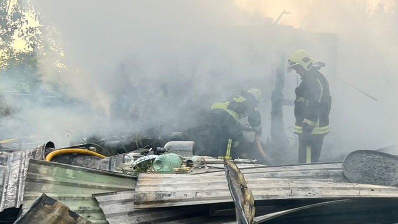 Міненерго повідомило, що на Волині через падіння уламків дрона горів газопровід