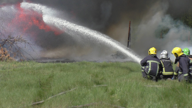 Масштабні лісові пожежі на території Волині вчилися гасити рятувальники трьох областей. ФОТО