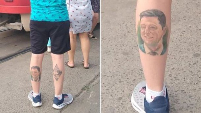 Українець набив татуювання портрета Володимира Зеленського