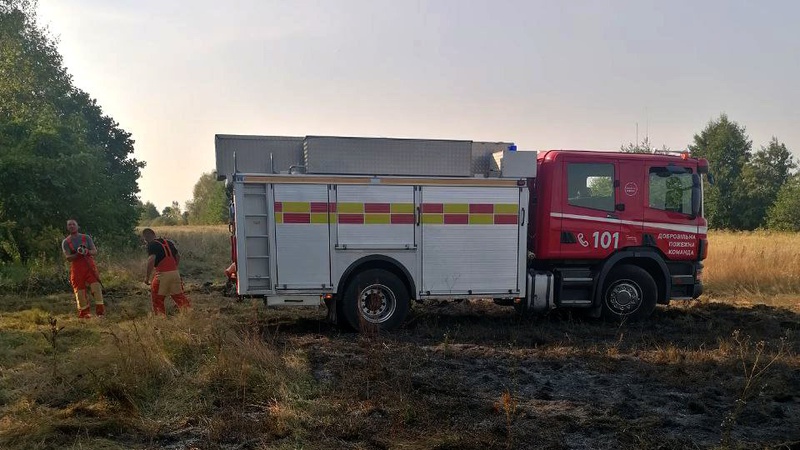 Добровольча пожежна команда на Волині успішно ліквідувала першу пожежу