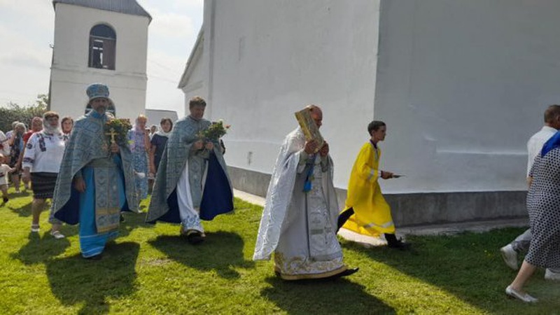 У селі на Волині вперше провели богослужіння на престольне свято українською мовою