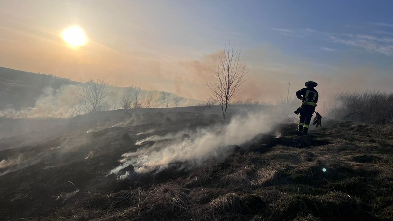 За минулу добу на Волині рятувальники ліквідували 2 пожежі сухої трави на відкритих територіях
