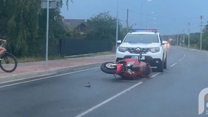 У Шацьку в дорожню пригоду потрапив мотоцикліст