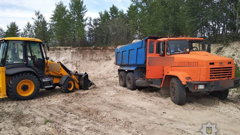 На Волині затримали крадія піску