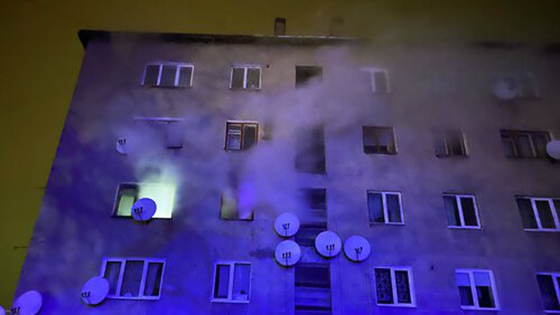 У Володимирі вночі гасили пожежу в п’ятиповерхівці