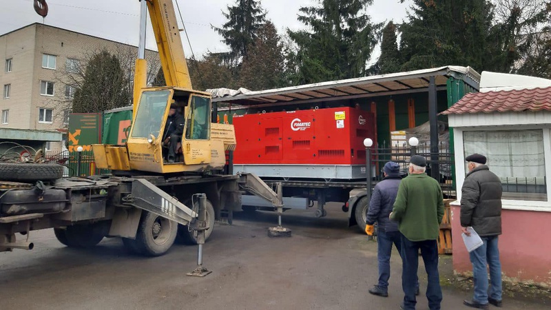 Луцька громада отримала два потужні генератори з Фландрії