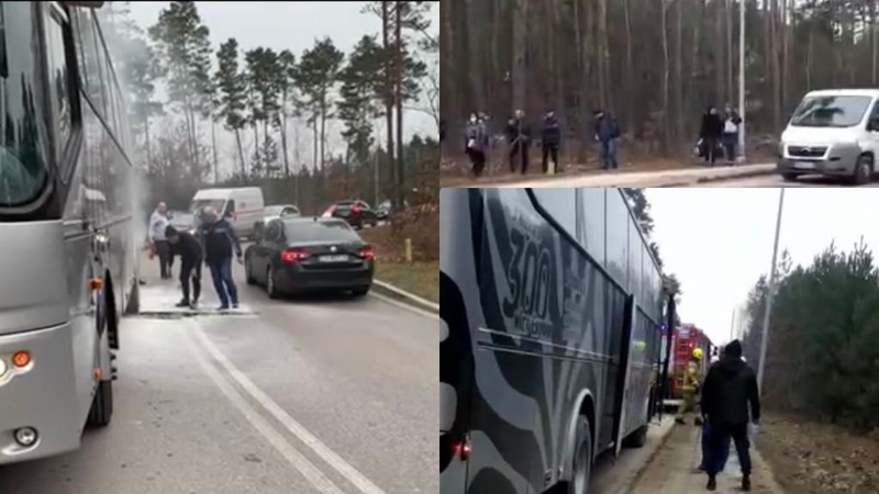 Волинський перевізник розповів, чому викликали пожежників до автобуса в Польщі