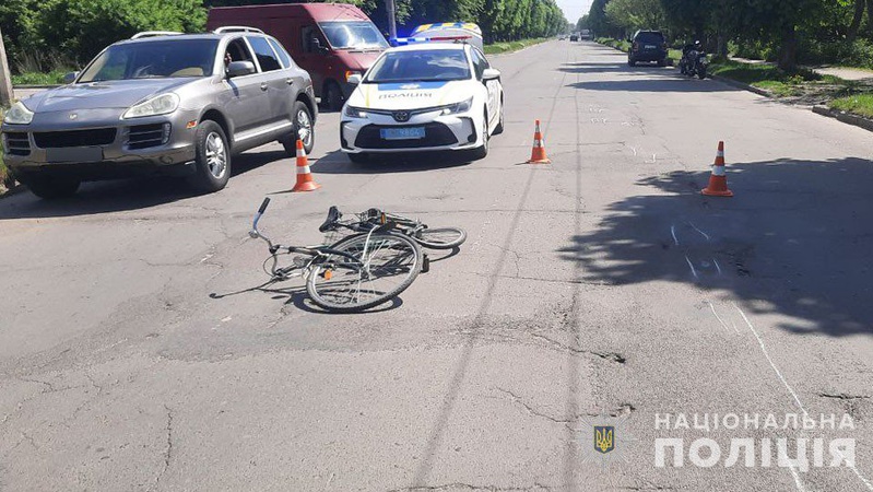 У Луцьку мотоцикліст збив велосипедиста