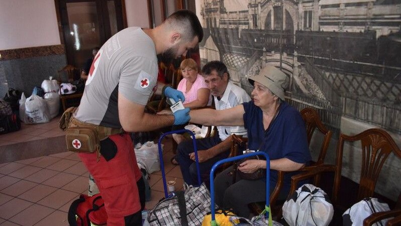 На Волині зустріли черговий евакуаційний потяг з Донеччини