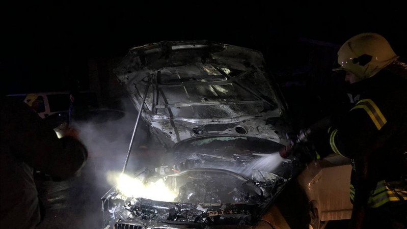 У Володимирі загорівся автомобіль «БМВ»