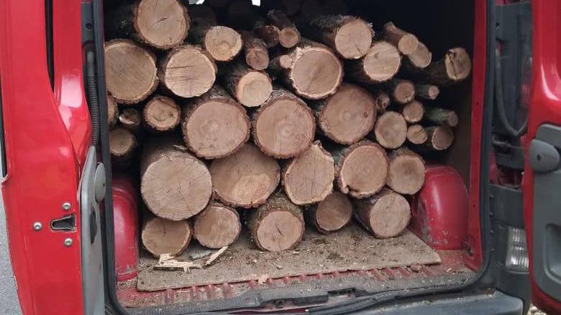 На Ківерцівщині затримали бус, запакований деревиною без документів