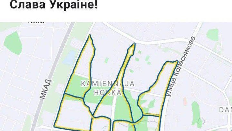 Білорус під час пробіжок «малює» проукраїнські маршрути