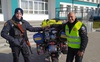 Іспанець на мотоциклі привіз на Волинь медикаменти