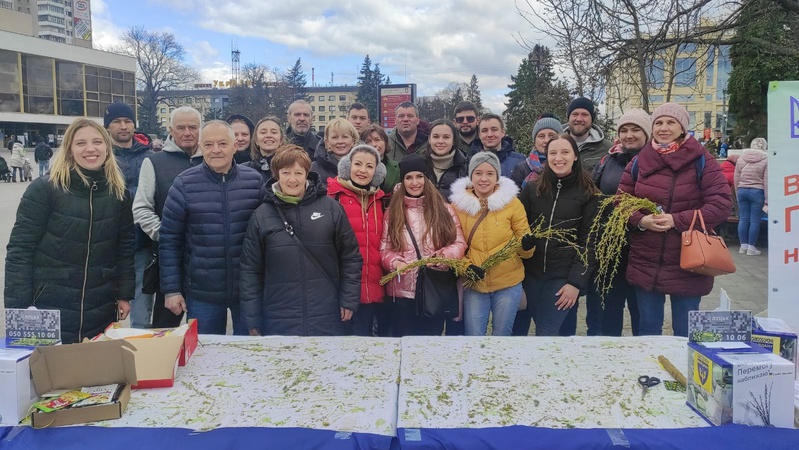 Під час благодійної акції у Вербну неділю волонтери Луцька назбирали понад 55 тисяч гривень