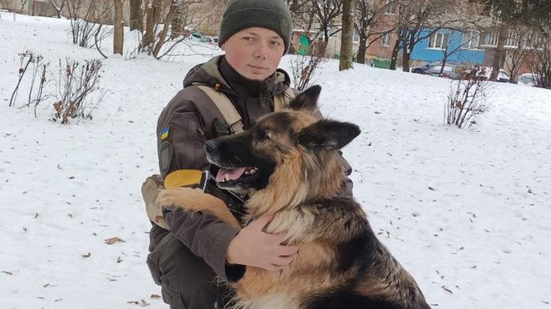 На Волині службовий пес нацгвардійців отримав медаль «За віддану службу»