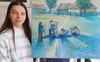 Картини юних художниць з Волині представили на благодійній виставці в Лондоні
