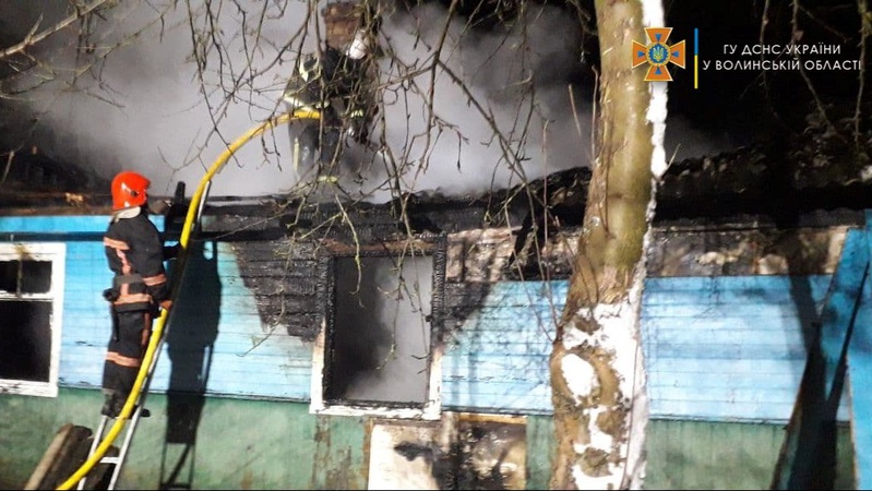 У селі Рожищенської громади згоріли в хаті двоє чоловіків